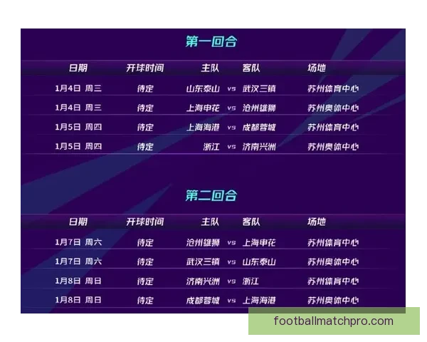 苏州超级联赛赛程全解析及精彩对阵回顾